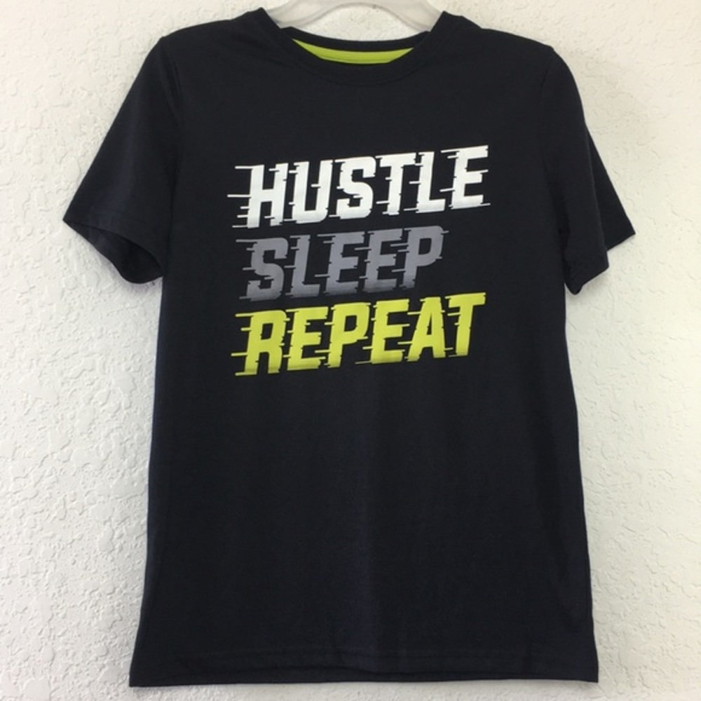 ✅Boys Hustle Sleep Repeat Shirt size XL